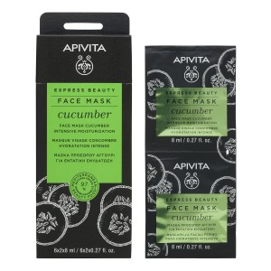 Apivita Express Beauty Face Mask cucumber, 2x8ml Apivita Express Beauty Face Mask cucumber, 2x8ml