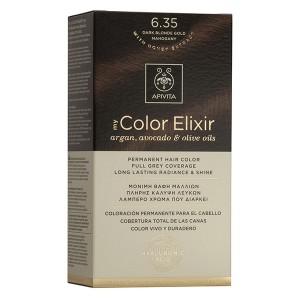 Apivita Color 6.35 Dark Blonde Gold Mahogany new 