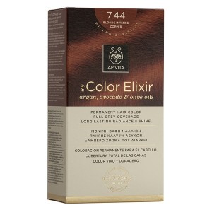 Apivita Color 7.44 Blonde Intense Copper new