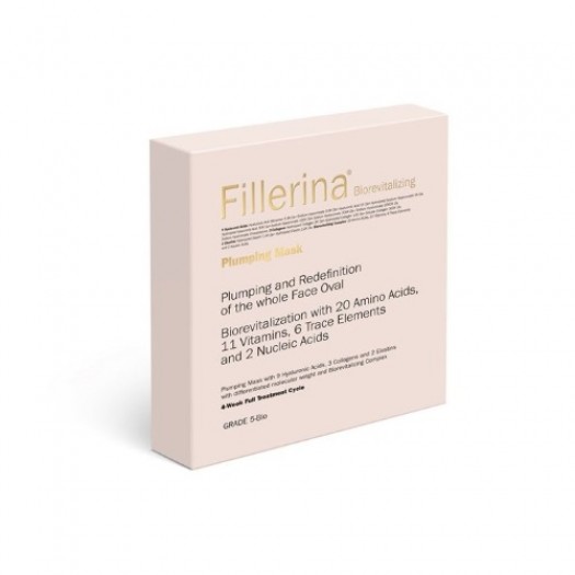 Fillerina Biorevitalizing & Plumping Mask, Grade 5, 4pcs