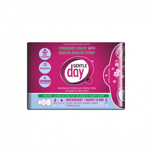 Gentle Day Size 5 Night Pads, 8pcs