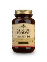 Solgar Calcium Citrate with Vitamin D3, 60 tablets