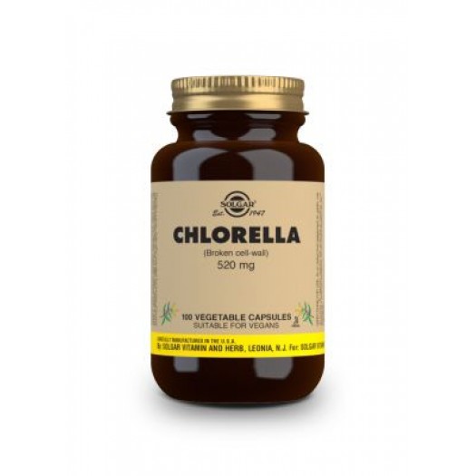 Solgar Chlorella 520mg, 100 Vegetable Capsules