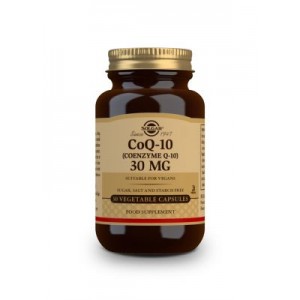 Solgar CoQ-10 (Coenzyme Q-10), 30 MG, 30 Vegetable Capsules