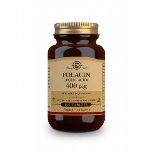 Solgar Folacin (Folic acid) 400 μg, 100 Tablets