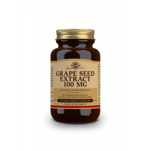 Solgar Grape Seed Extract 100 mg, 30 Vegetable Capsules