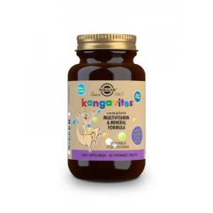 Solgar Kangavites Complete Multivitamin & Mineral Formula berry flavour, 60 Chewable Tablets
