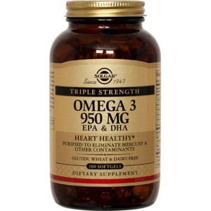 Solgar Omega 3 Triple Strength, 100 Softgels Solgar Omega 3 Triple Strength, 100 Softgels
