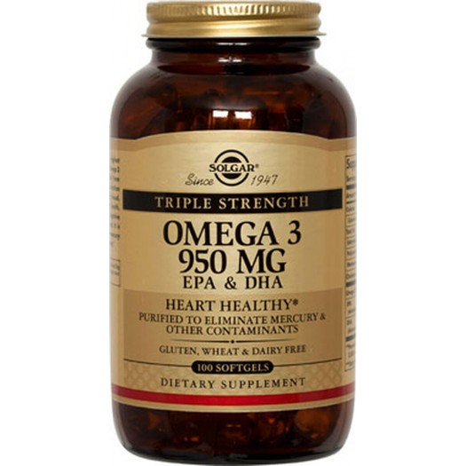 Solgar Omega 3 Triple Strength, 100 Softgels