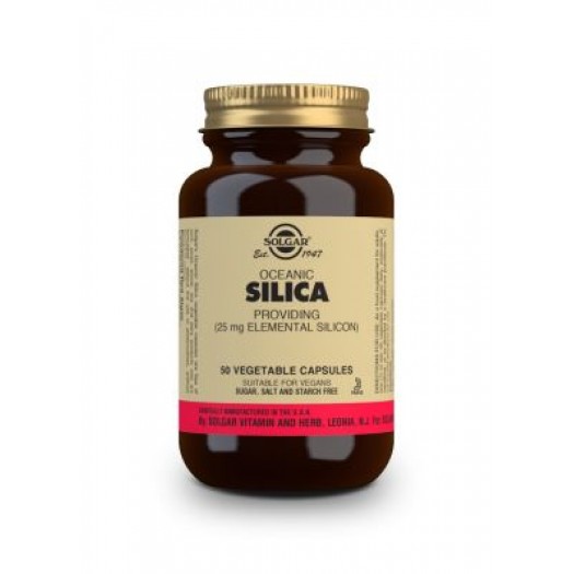 Solgar Oceanic Silica 25 mg, 50 Vegetable Capsules