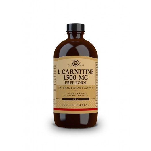 Solgar L-Carnitine 1500 mg Liquid lemon flavour, 473 ml