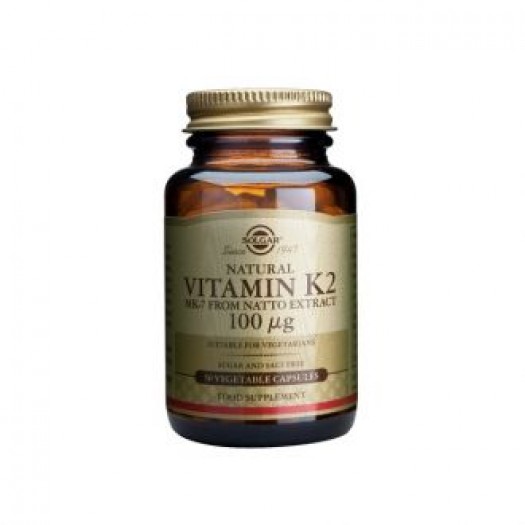 Solgar Vitamin K2 MK-7 100 μg, 50 vegetable capsules