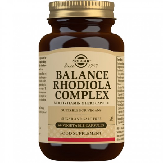 Solgar Balance Rhodiola Complex, 60 Vegetable Capsules