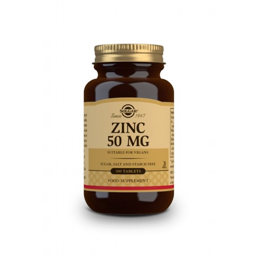 Solgar Zinc 50 mg, 100 tablets