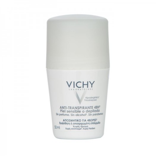 Vichy Deodorant roll on Anti-Perspirant Sensitive 48h, 50 ml