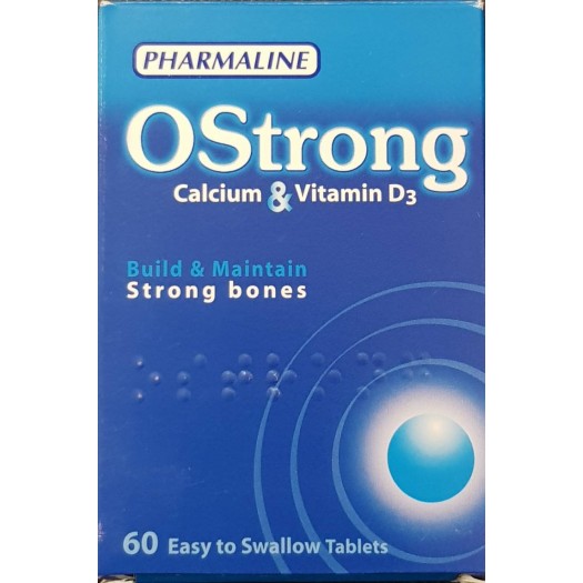 Ostrong Calcium & Vitamin D3, 60 Tablets
