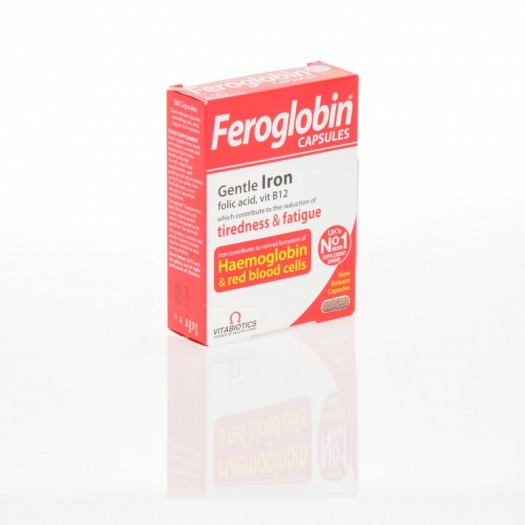 VITABIOTICS Feroglobin B12 (1 + 1 FREE), 30 Capsules