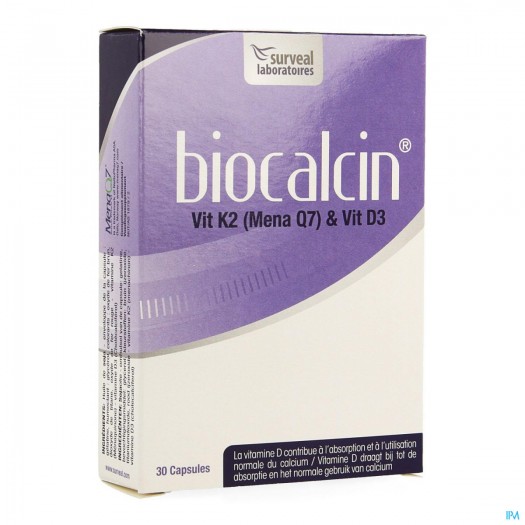 Biocalcin Capsules Vitamin K2 + D3, 30 Capsules